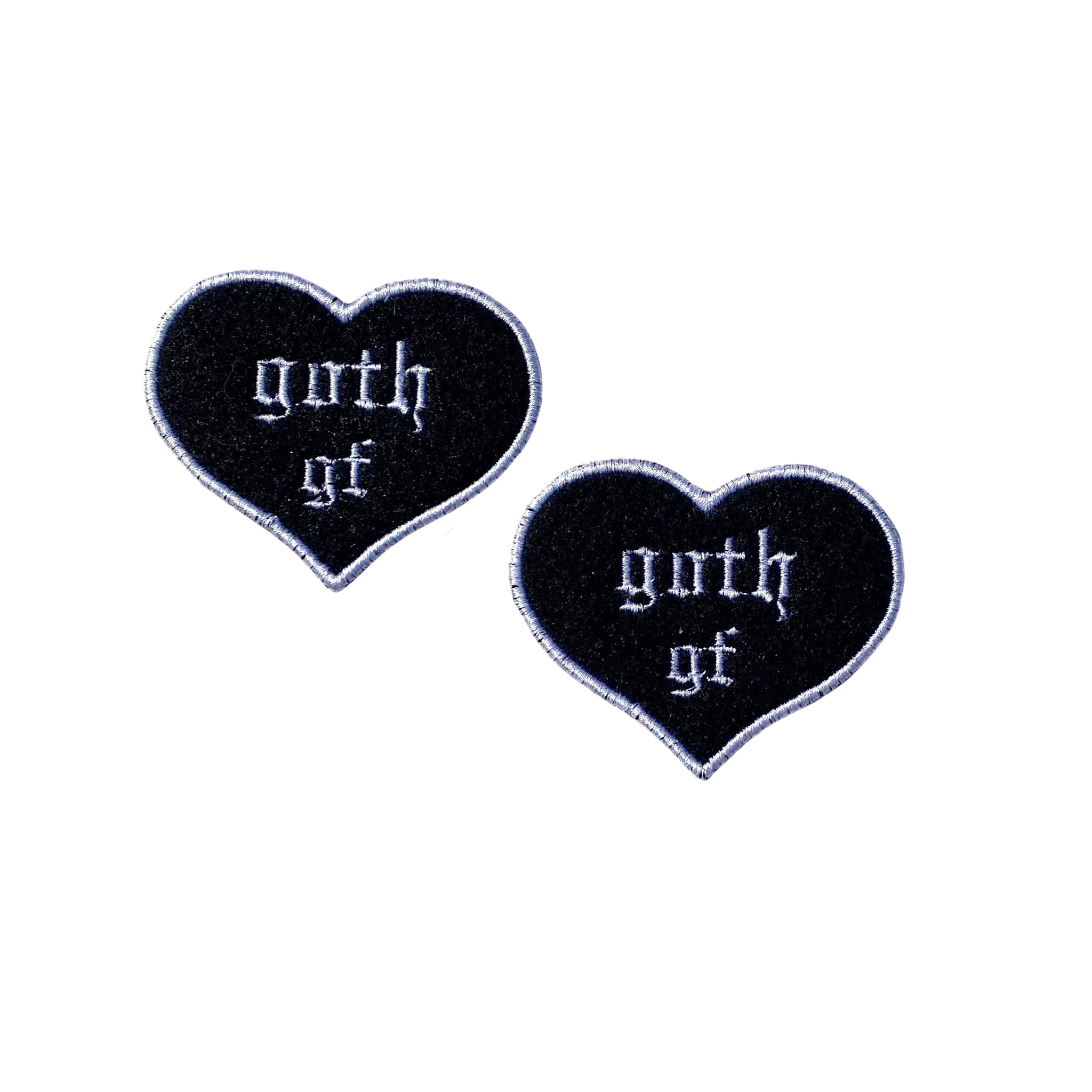 Goth gf Embroidered Iron-on Patch - IncredibleGood Inc