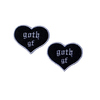 Load image into Gallery viewer, Goth gf Embroidered Iron-on Patch - IncredibleGood Inc
