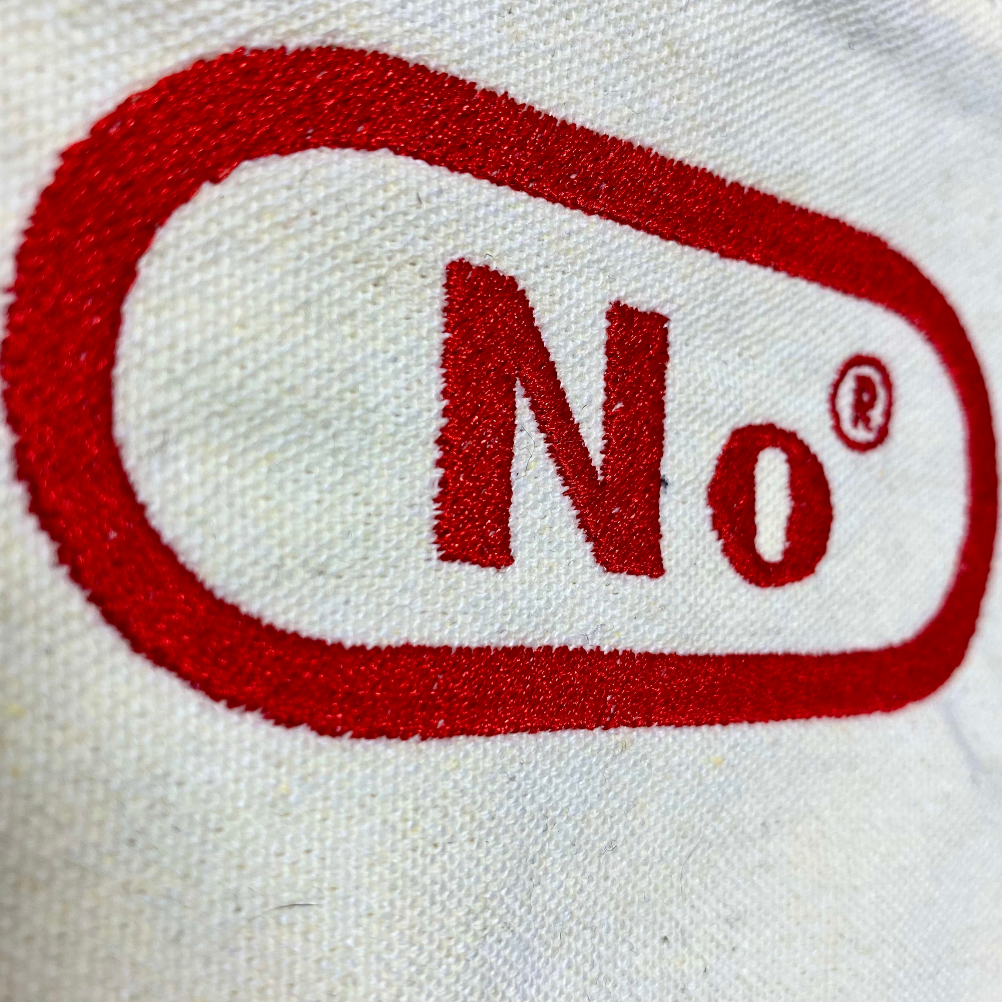 No Nintendo-Inspired Embroidered Multipurpose Canvas Pouch