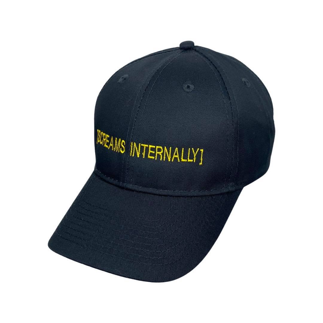 [SCREAMS INTERNALLY] Embroidered Black Dad Hat, One Size Fits All