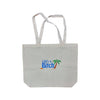 Life's a Bitch Palm Tree Embroidered Canvas Tote Bag