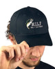 Man I Love Fishin' MILF Embroidered Black Dad Hat, One Size Fits All