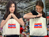 Panic At The Costco! Embroidered Canvas Tote Bag