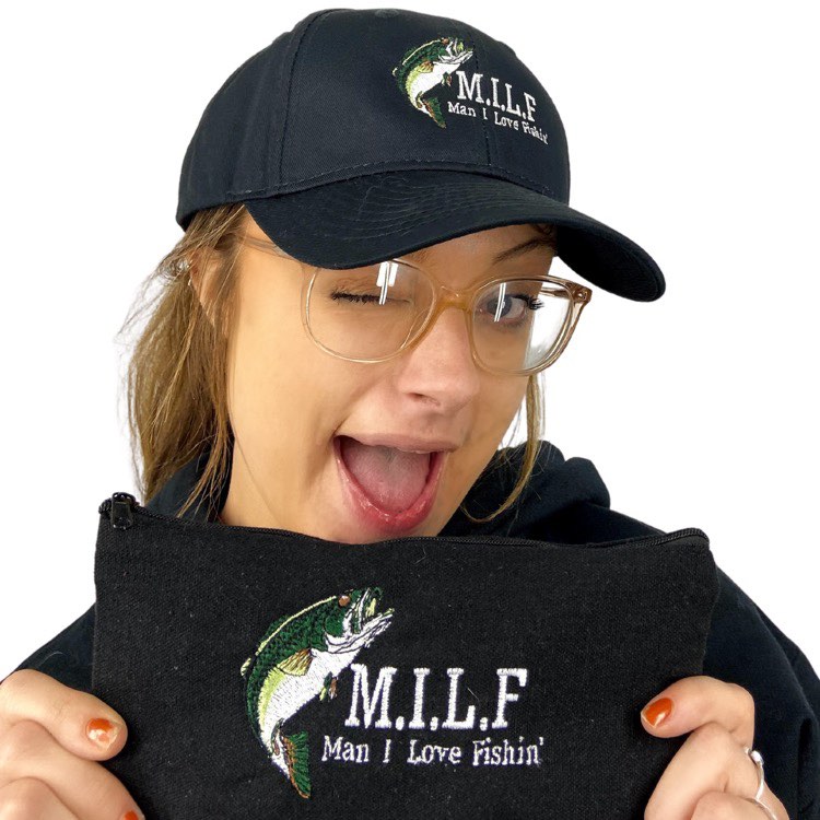 Milf Man I Love Fishing Dad Hat Funny Golf Hats Gifts for Men Who