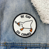 Load image into Gallery viewer, Untitled Goose Game &quot;Peace Was Never An Option&quot; Embroidered Iron-on Patch