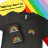 Rainbow Love Tee Shirt Unisex