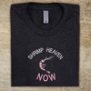 Shrimp Heaven Now MBMBAM Inspired Unisex One Size Fits All Machine Embroidered t-shirt