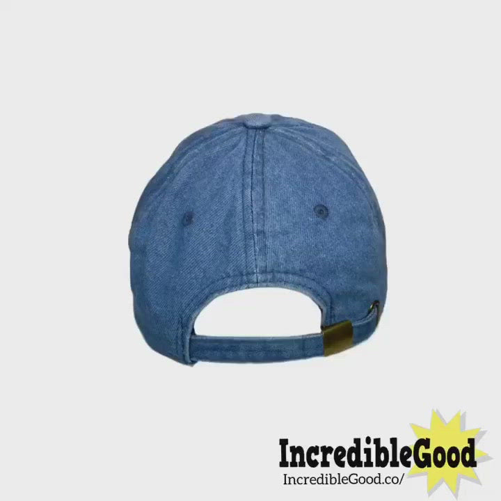 Man I Love Fungi MILF Embroidered Denim Dad Hat, One Size Fits All