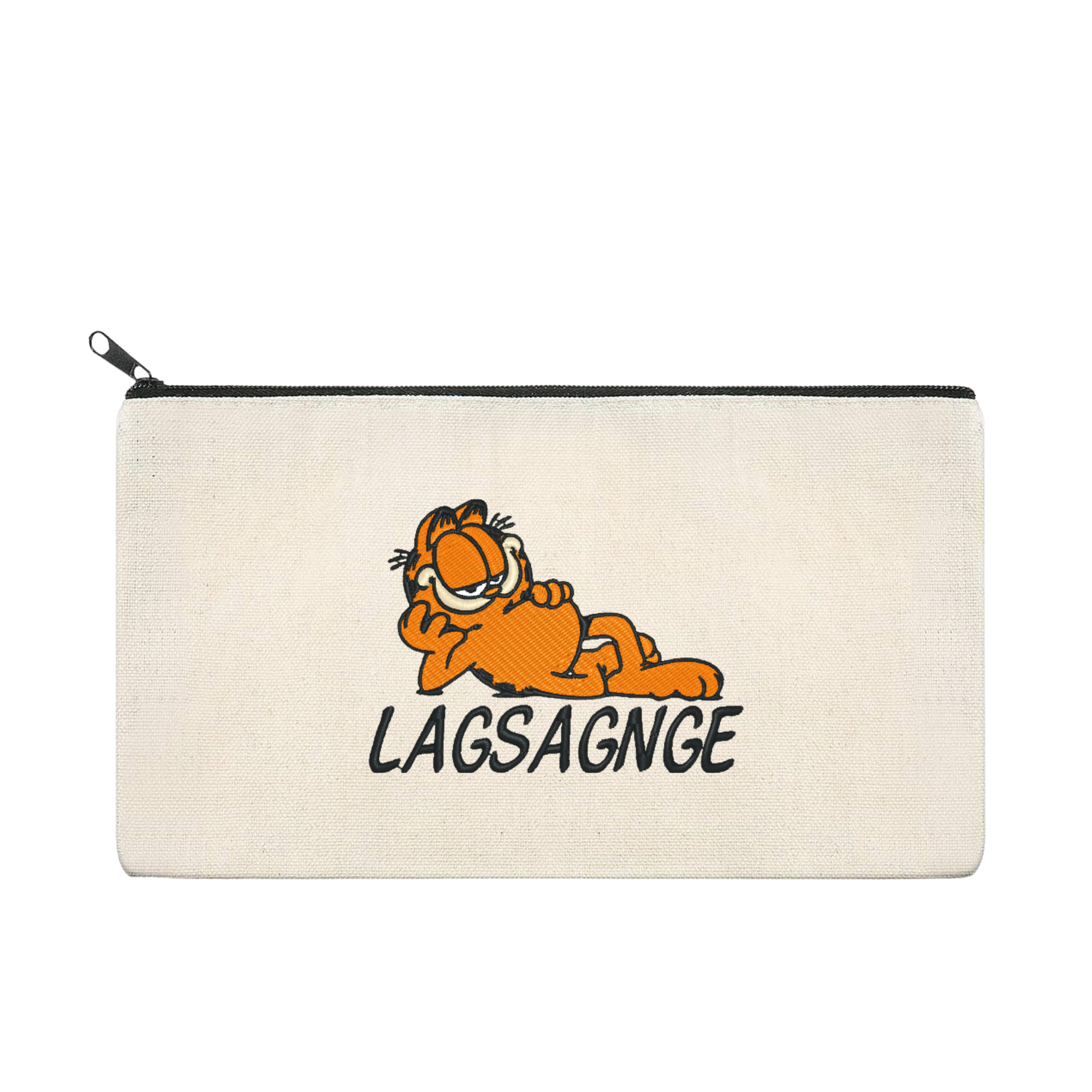 Garfield Lagsagnge Embroidered Multipurpose Zipper Pouch Bag