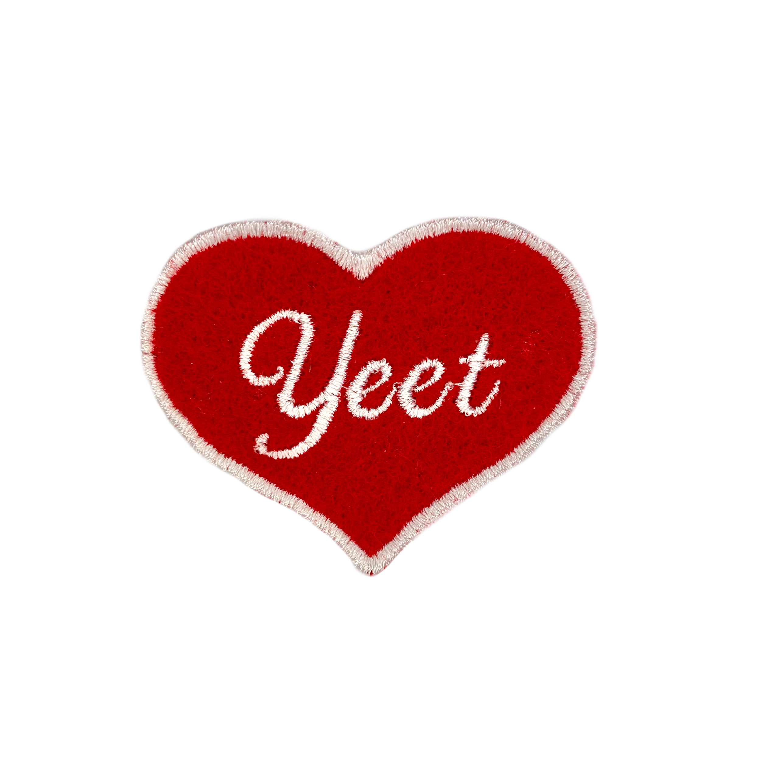 Yeet Heart Embroidered Iron-on Patch - IncredibleGood Inc