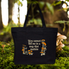 You Cannot Kill Me In A Way That Matters Mushroom Embroidered Canvas Tote Bag