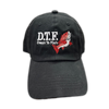 DTF - Down To Fish Embroidered Black Dad Hat, One Size Fits All