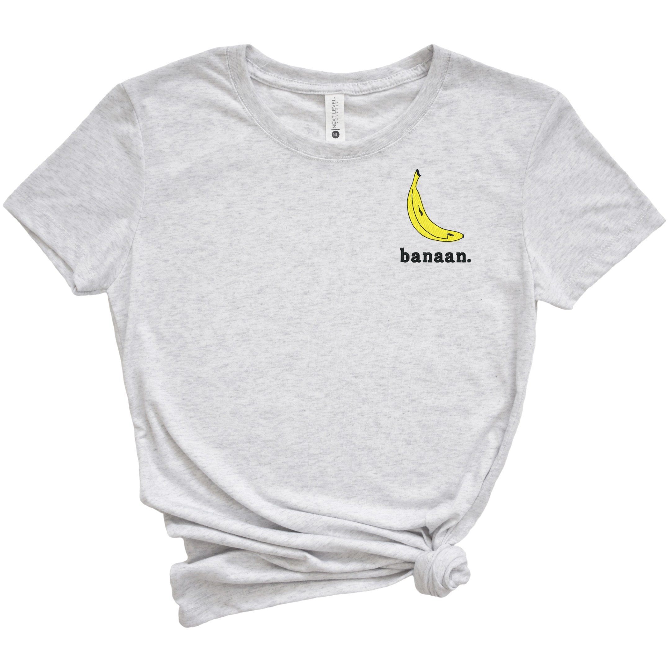 Banaan. Banana Embroidered Tee Shirt, Unisex