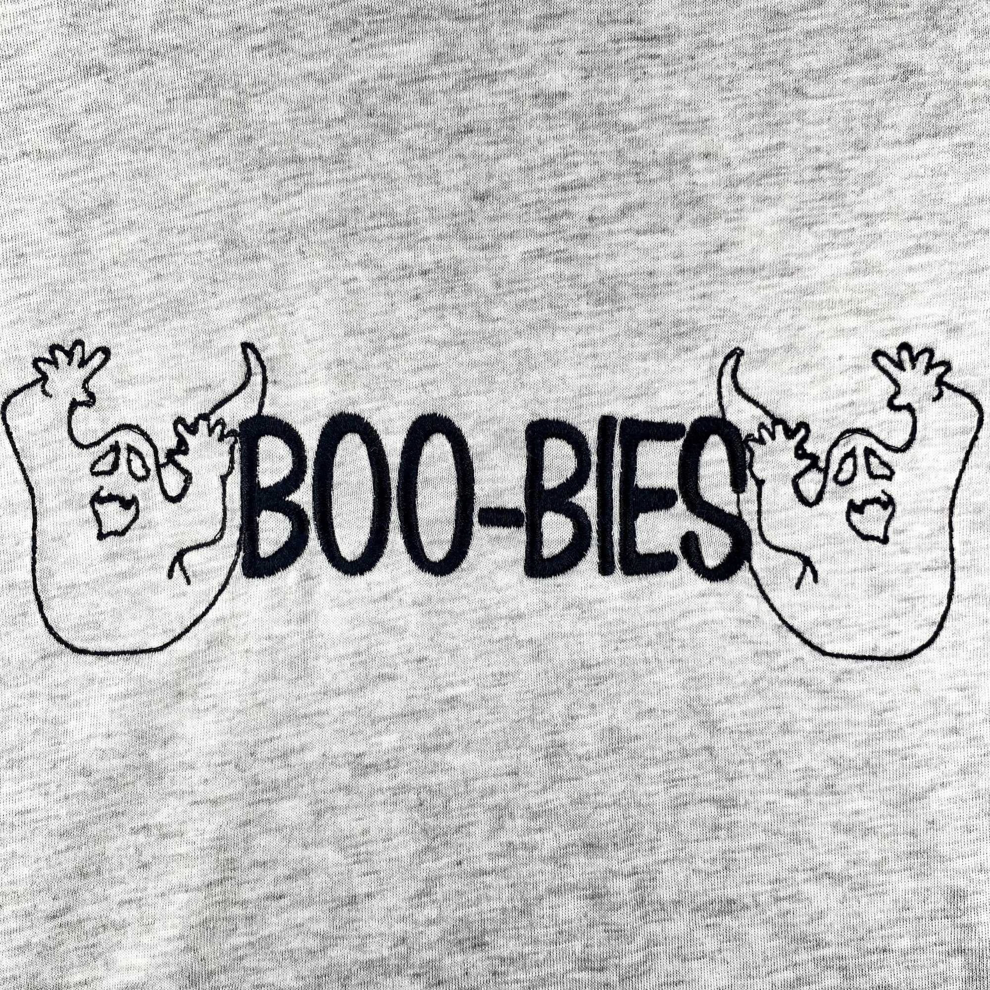 BOO-BIES with Ghosts Halloween Embroidered Shirt Unisex