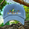 Dude I Love Frogs DILF Embroidered Denim Dad Hat, One Size Fits All