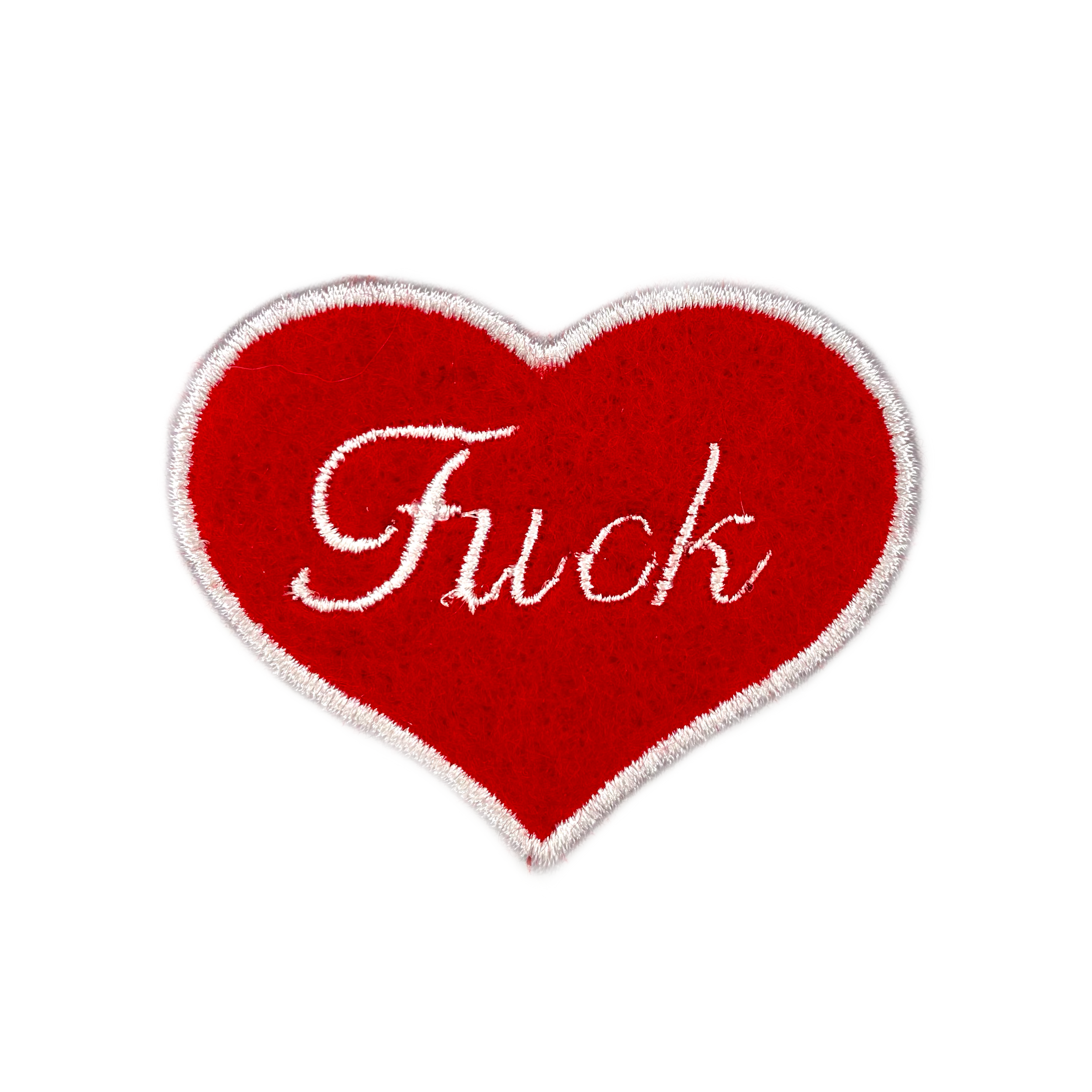 Fuck Heart Embroidered Iron-on Patch - IncredibleGood Inc