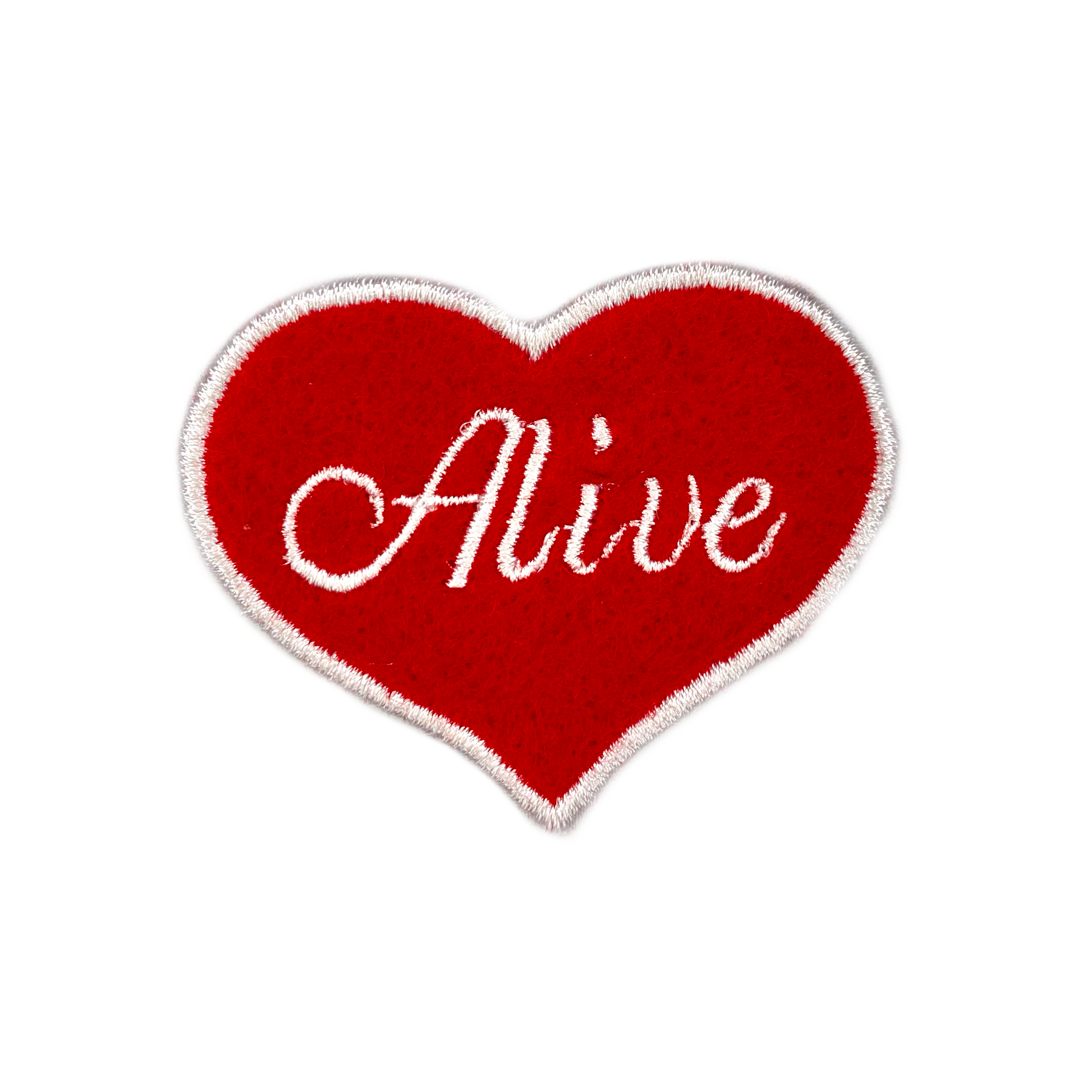 Alive Heart Embroidered Iron-on Patch - IncredibleGood Inc