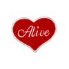 Alive Heart Embroidered Iron-on Patch - IncredibleGood Inc