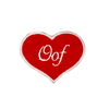 Oof Heart Embroidered Iron-on Patch - IncredibleGood Inc