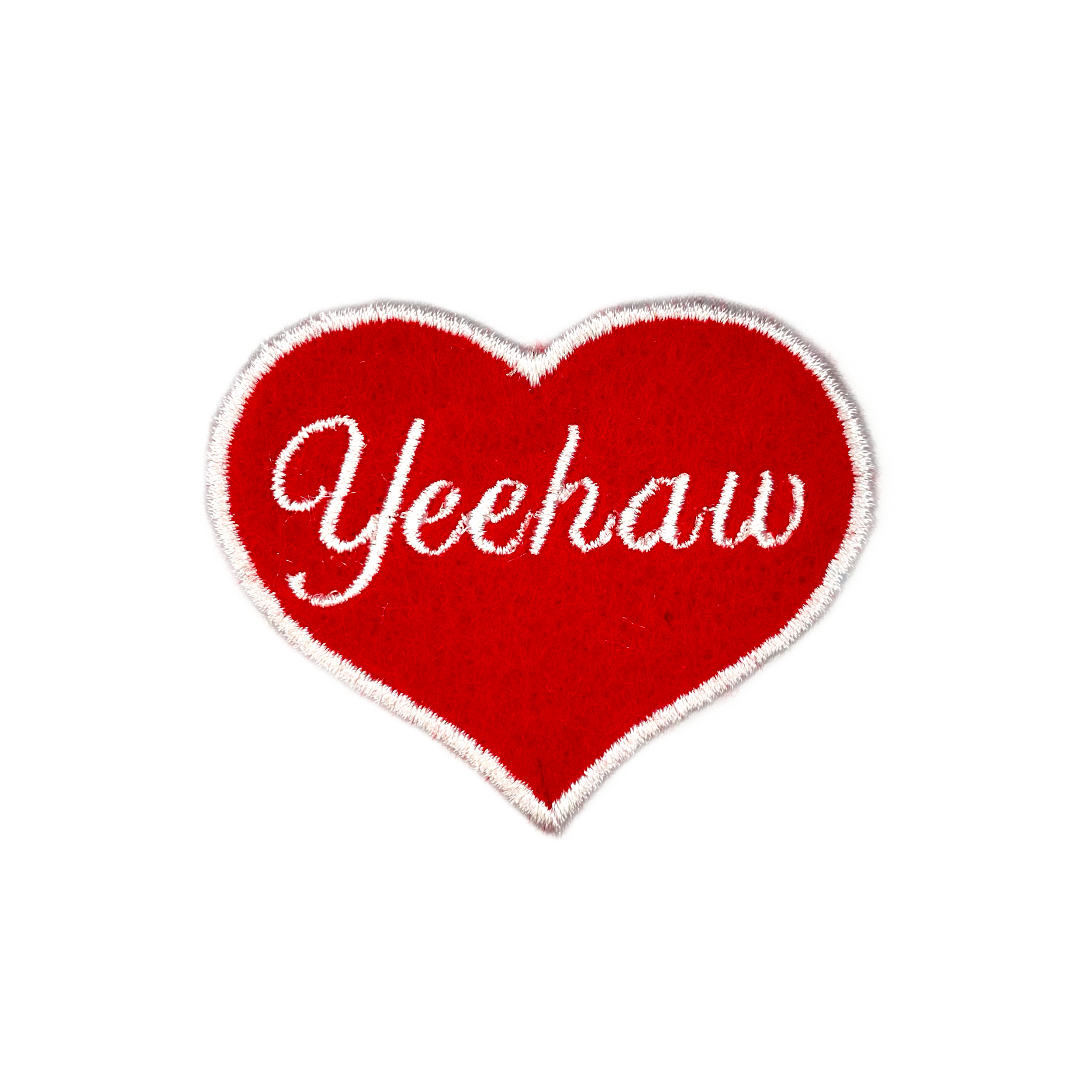 Yeehaw Heart Embroidered Iron-on Patch - IncredibleGood Inc