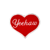 Load image into Gallery viewer, Yeehaw Heart Embroidered Iron-on Patch - IncredibleGood Inc