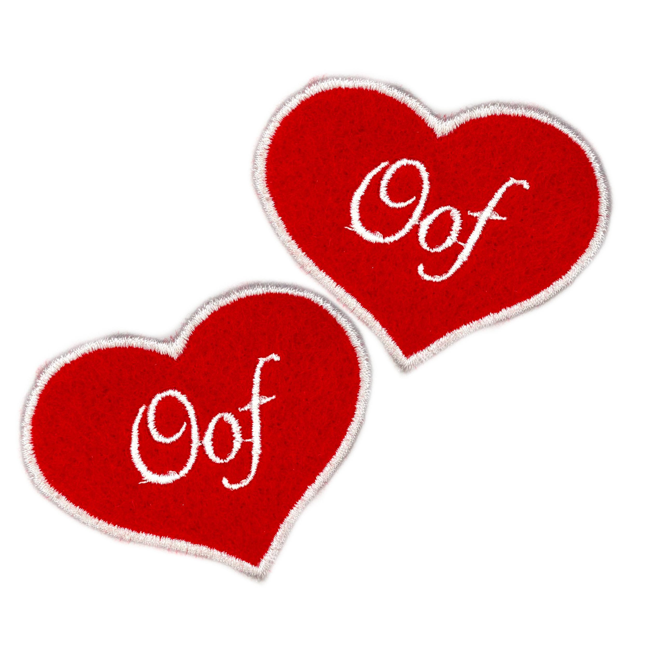 Oof Heart Embroidered Iron-on Patch - IncredibleGood Inc