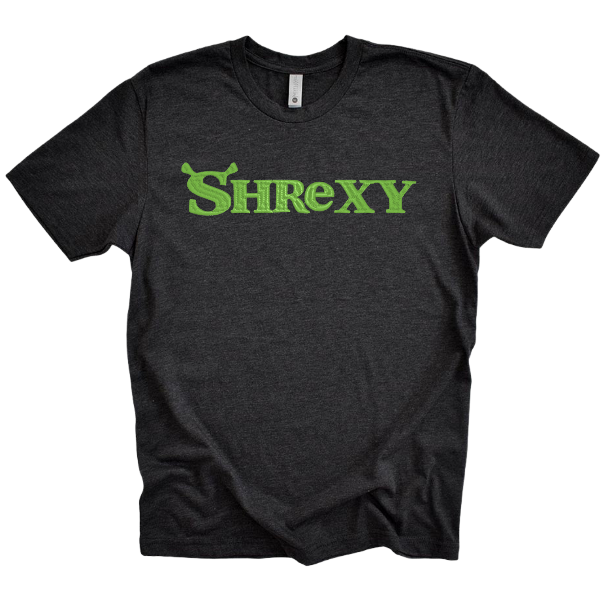 Shrexy Embroidered Black Meme Tee Shirt, Unisex