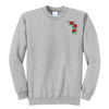 Load image into Gallery viewer, Rose Embroidered Crewneck Sweatshirt, Unisex