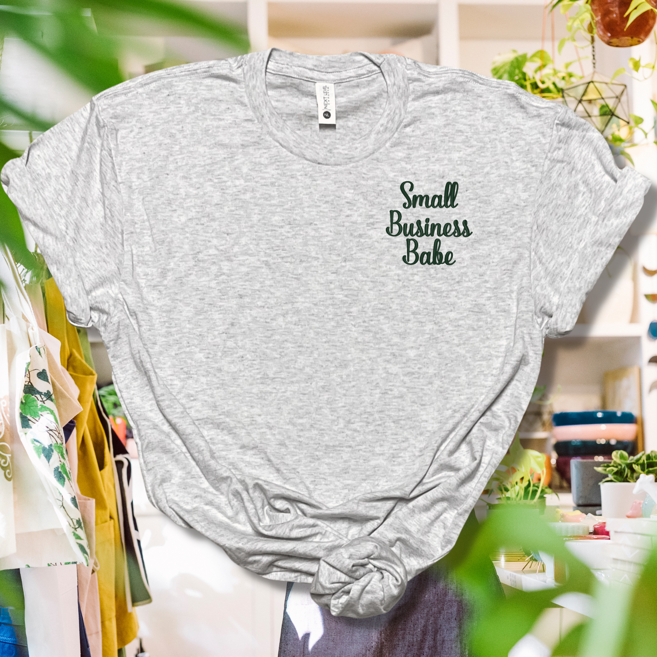 Small Business Babe Embroidered Tee Shirt, Unisex