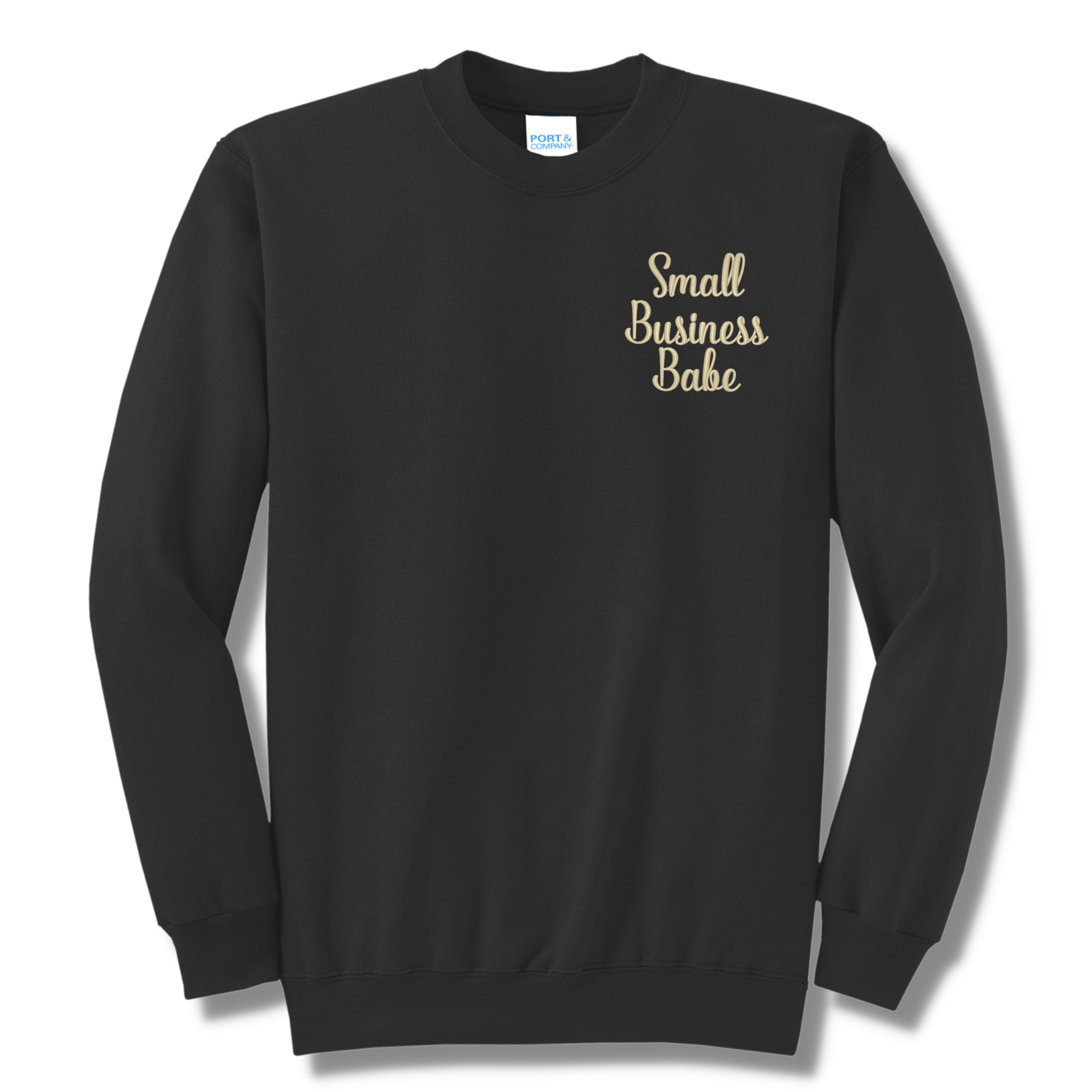 Small Business Babe Embroidered Crewneck Sweatshirt, Unisex