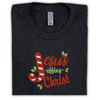 Jesus Effing Christ Embroidered Black Christmas Tee Shirt