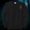 Dancey Skeleton Embroidered Crewneck Sweatshirt, Black, Unisex