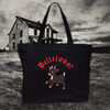 Delicious! Black Phillip VVitch Inspired Black Embroidered Tote Bag