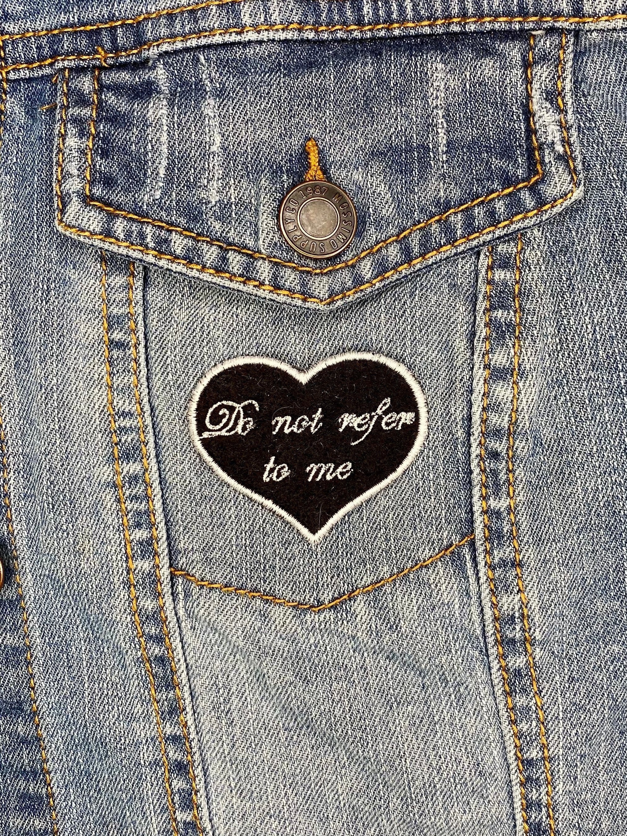 Do Not Refer To Me Pronoun Embroidered Iron-on Patch - IncredibleGood Inc