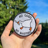 Load image into Gallery viewer, Untitled Goose Game &quot;No Gods No Masters&quot; Embroidered Iron-on Patch