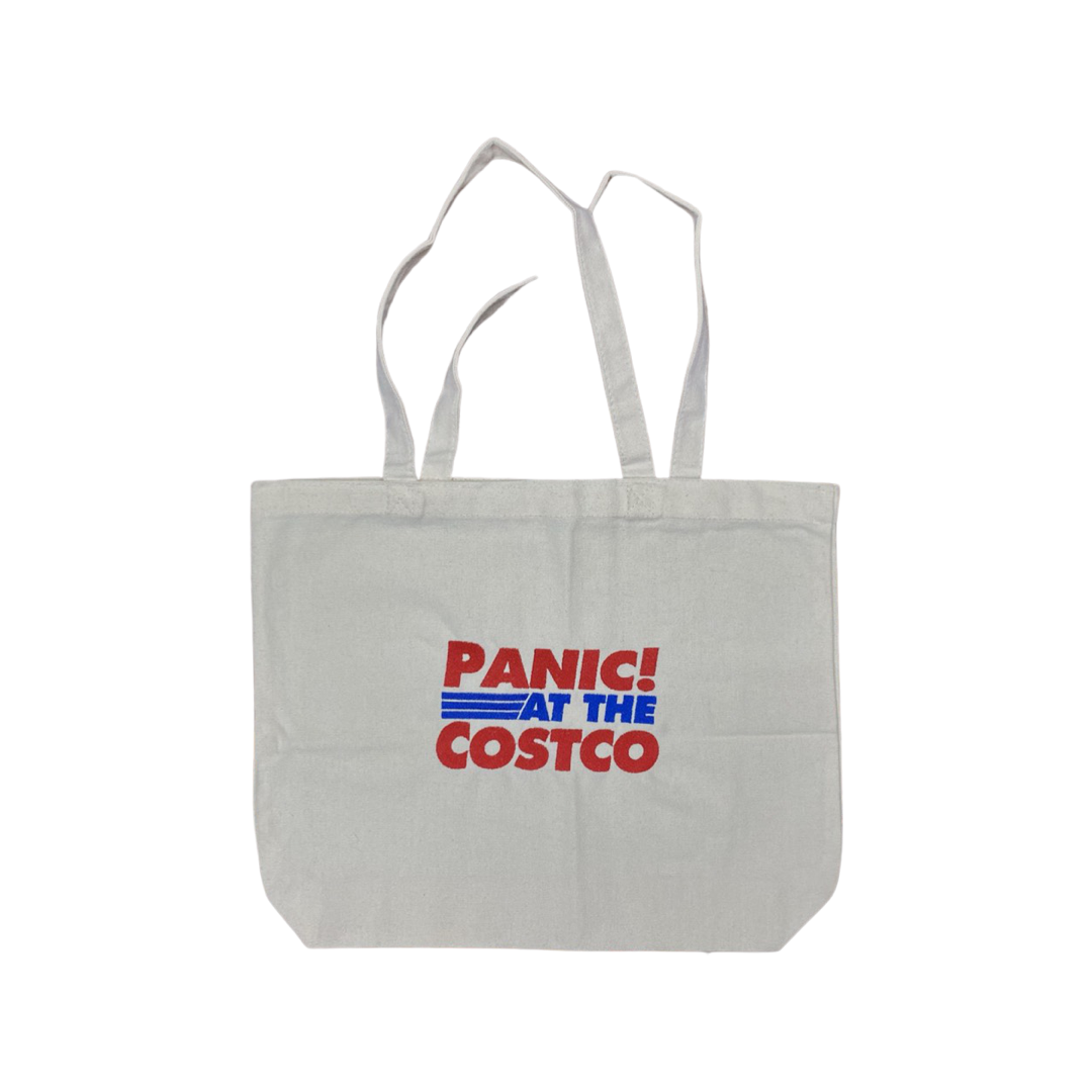 Panic At The Costco! Embroidered Canvas Tote Bag