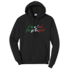 Load image into Gallery viewer, I&#39;m a Fool for Gabagool Embroidered Black Hoodie, Unisex