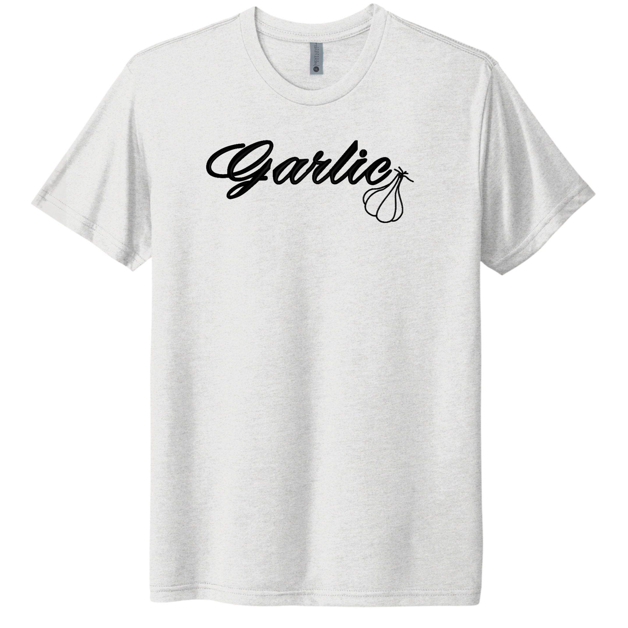 Garlic Embroidered Tee Shirt, Unisex