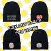Custom Pick A Patch Embroidered Beanie Hat, One Size Fits All