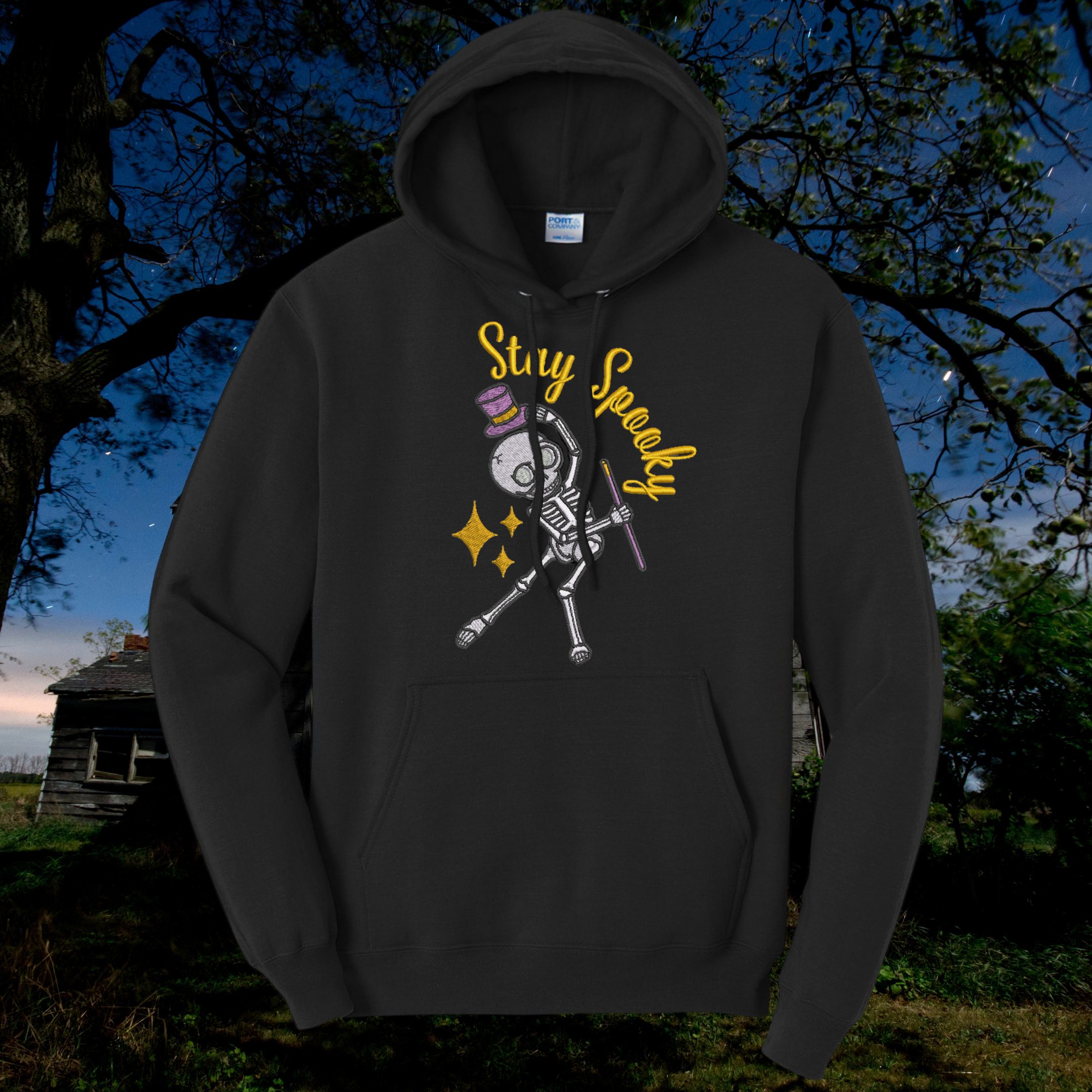 Stay Spooky Embroidered Hoodie