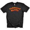 Unhinged Hottie Flame Font Embroidered Tee Shirt, Unisex