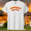Load image into Gallery viewer, Unhinged Hottie Flame Font Embroidered Tee Shirt, Unisex